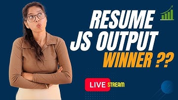 😳 React Fresher Resume Review LIVE | Daily JS Output Challenge + Hiring Tips