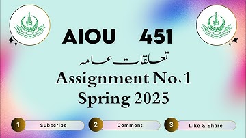 AIOU Code 451 Solved Assignment No.1 Spring 2025