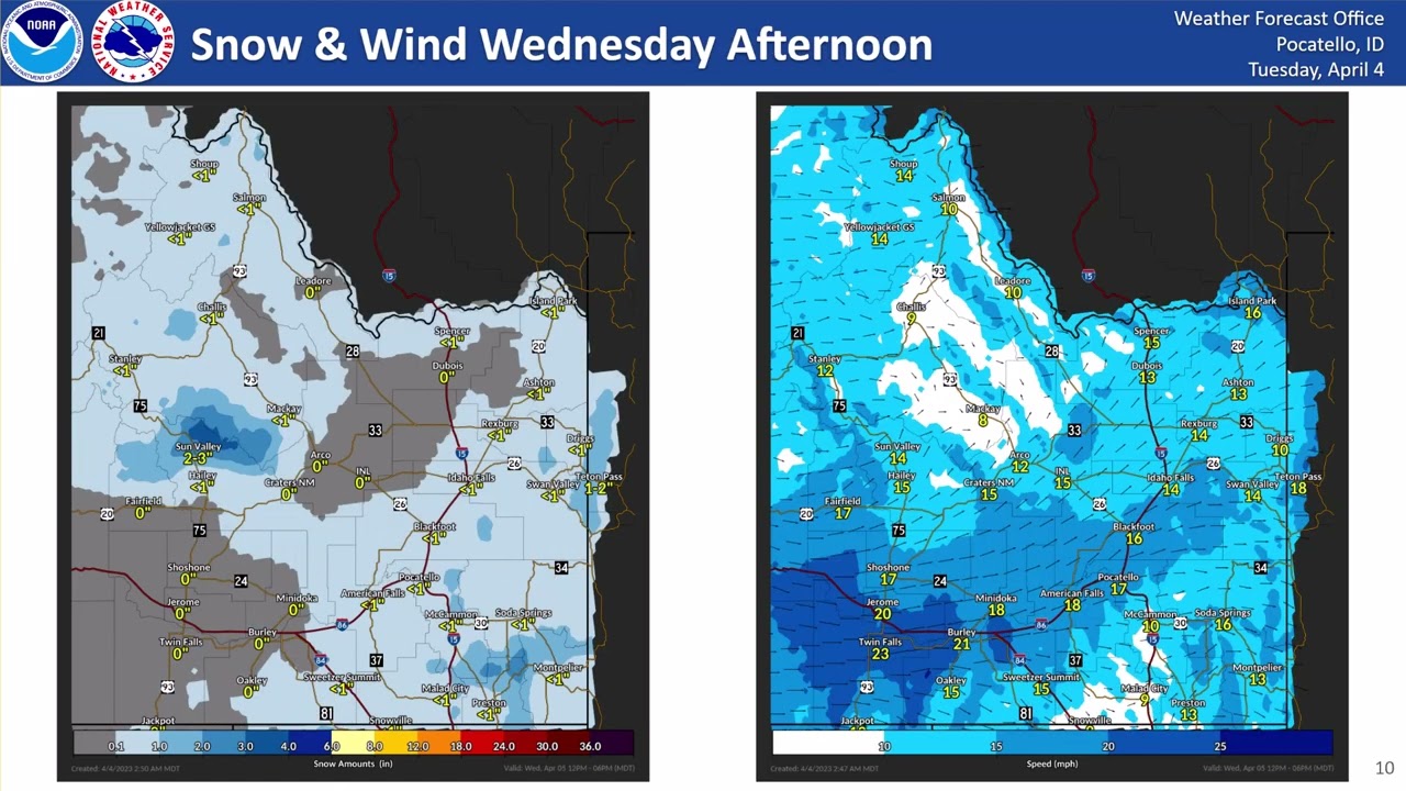 04/04/23 Hazard Briefing - More Snow and Wind Today…