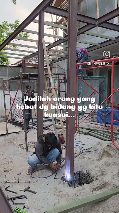 KONSTRUKSI BAJA WF BUAT GARASI RUMAH