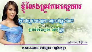 ខ្ញុំលែងត្រូវការស្នេហា, Khnom Leng Trov Ka Sneha, វី ឌីណែត (ភ្លេងសុទ្ធ)