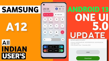Samsung A12 OneUI 5.0 Android 13 Update🔥| New Features| New Software Update A12| Bug