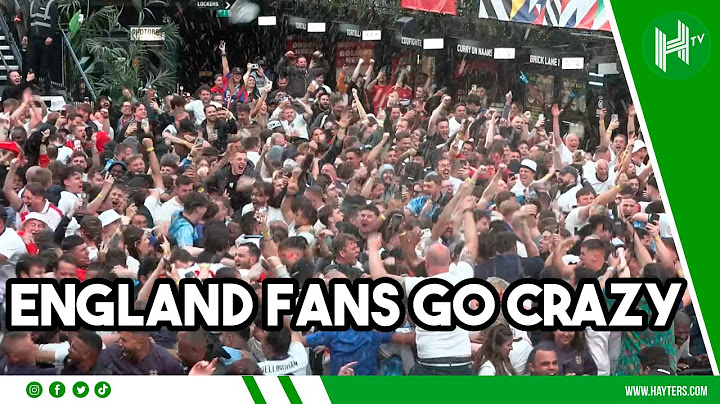 England fans go CRAZY after quarter-final penalty win over Switzerland!