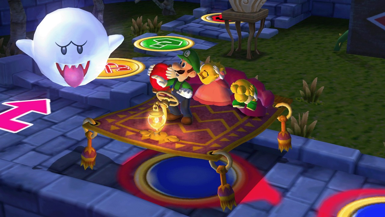 Mario Party 9 - Mario vs Luigi vs Peach vs Koopa - Boo's Horror