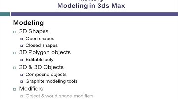 Modeling   CAD Learning Video   3ds Max 2013 Tutorials Full 2014 Part 1