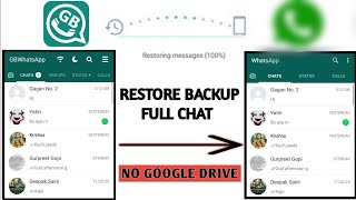 Backup GBWhatsapp To Normal WhatsApp | Restore Chat History GBWhatsapp