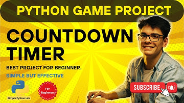 Build a Countdown Timer in Python with Colorful GUI | No External Libraries! | Simple Python Lab