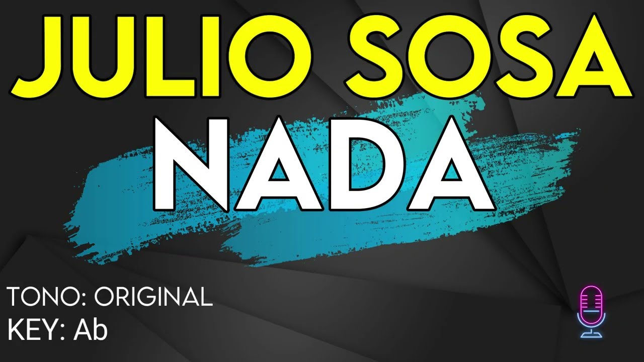 Julio Sosa - Nada - Karaoke Instrumental