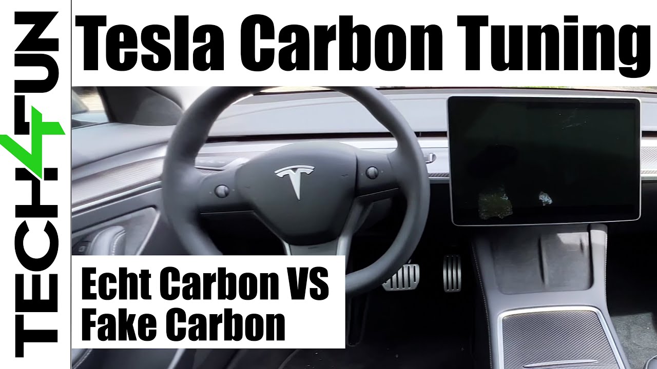 Tesla Carbon Dashboard, Sidebars, Console. Installation very easy. 