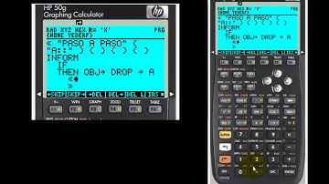 HP50g: programando la hp50g, programa paso a paso