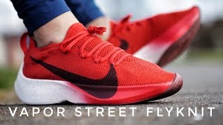 nike react vapor street flyknit on feet