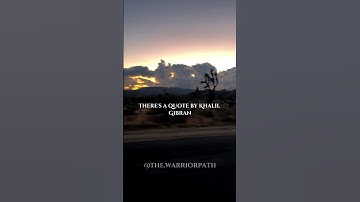 This quote by Khalil Gibran stuck with me #shorts