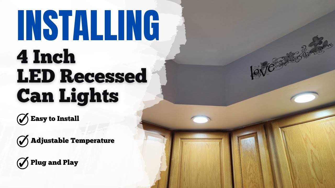 Демонстрация и обзор - Встраиваемые светодиодные светильники LUXRITE диаметром 4 дюйма, простые в...