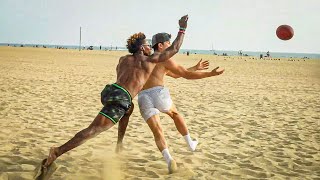 EXPOSING D1 PLAYERS DURING BEACH 7ON7S!! (MY BEST GAME EVER)