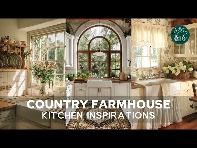 100+ Country Farmhouse Kitchen Ideas and Inspirations | Timeless Farmhouse Kitchens #farmhouse class=
