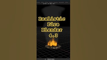 Blender Tip : Create Realistic Fire Animation in 60 Seconds with Blender.🔥#blender3d  #shorts