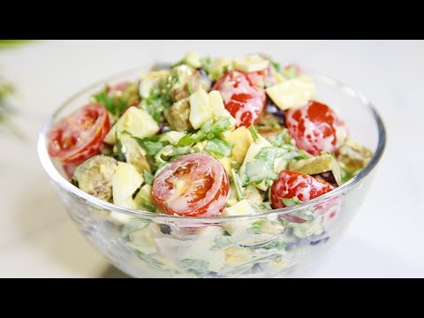 Безумно ВКУСНЫЙ САЛАТ с Баклажанами - Самый Вкусный салат из Баклажанов