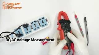 HP-7200APP TRMS 6000 Counting Clamp Multimeter, Bluetooth Clamp