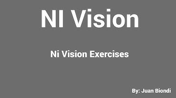 National Instruments Vision Builder Exercises