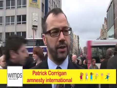 Silent Protest for Peace in Belfast (Patricia McKeown and Patrick Corrigan talks to WIMPS)