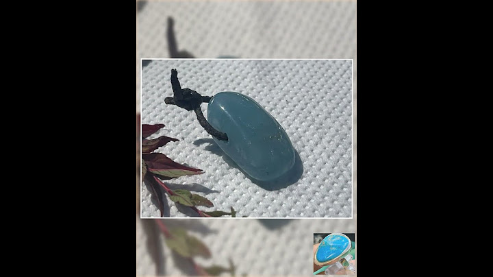 Aquamarin Anhänger Unikat – echter Edelstein gebohrt für Klarheit, Liebe & Harmonie – handgeferti...