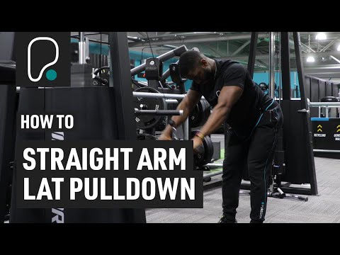 How To Do Straight Arm Lat Pulldowns