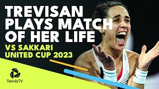 Maria Sakkari vs Martina Trevisan EPIC | United Cup 2023