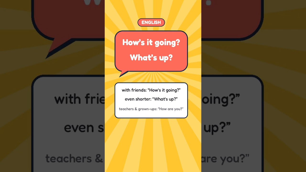 "How's It Going / What's Up" in Arabic #shorts