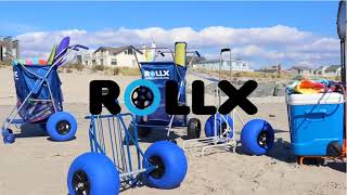 RollX Foldable Storage Wagon Beach Cart 12 inch Balloon Wheels screenshot 5