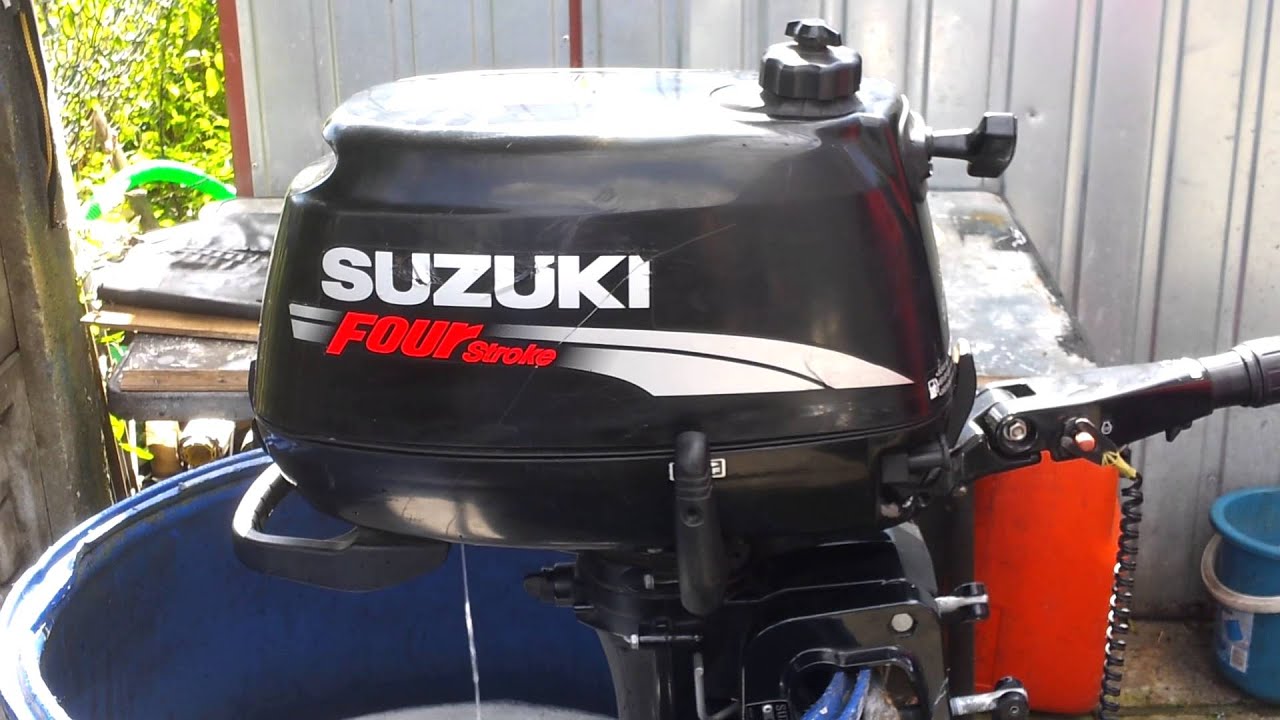 2006r Suzuki 2,5 hp outboard motor four stroke ( 4-SUW ) - YouTube.
