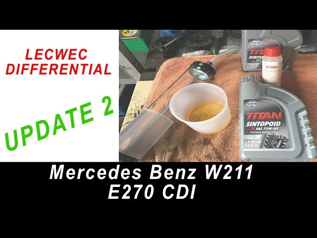 W211 Differential ÖLwechsel Abdichtung mit LECWEC Update 2