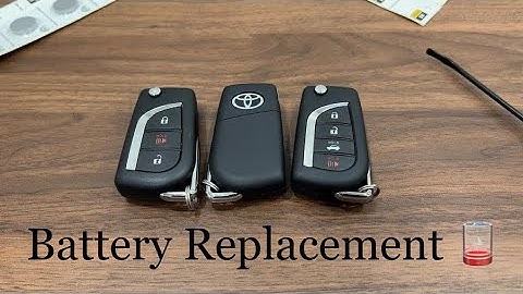 2017-2022 Toyota Flip-Key Battery Replacement ( Camry, Corolla, RAV4, CHR)