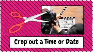 How to Crop out a Time or Date Stamp from a Video Using PowerDirector