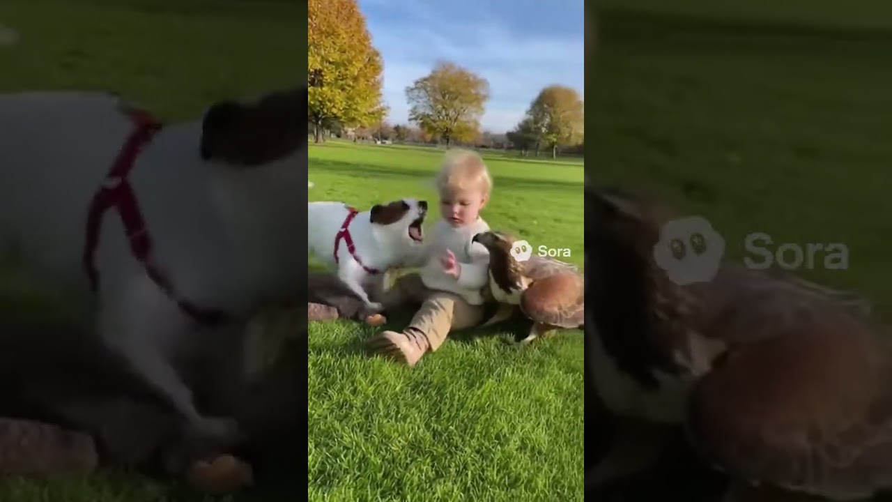 Dog Saves Baby from Eagle Attack in Park!