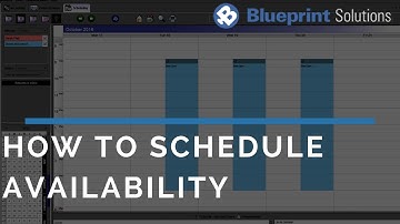How to Schedule Availability