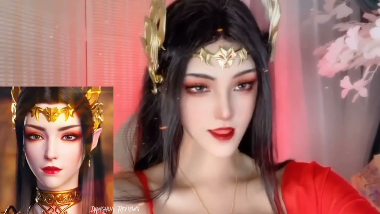 Battle through the heavens😍 Queen  Medusa  ✌️real  life  face 😍