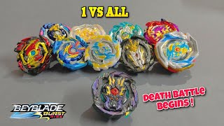 1 beyblade vs all rise beyblades fight DEATH MATCH 