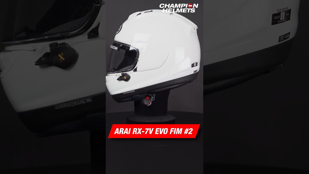 Arai RX-7 Evo FIM Racing #2 White - Showcase #racing #bikelife