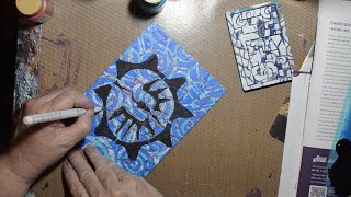 Gel printing on Puzzles