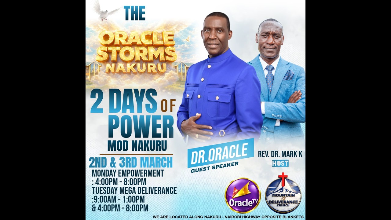 DELIVERANCE FROM COLLECTIVE CAPTIVITY || 2 DAYS OF POWER || DR. ORACLE STORMS NAKURU