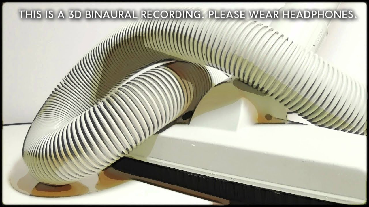 91. 3D Vacuum Cleaner WHITE NOISE (Binaural - Wear Headphones) - SOUNDsculptures (ASMR)