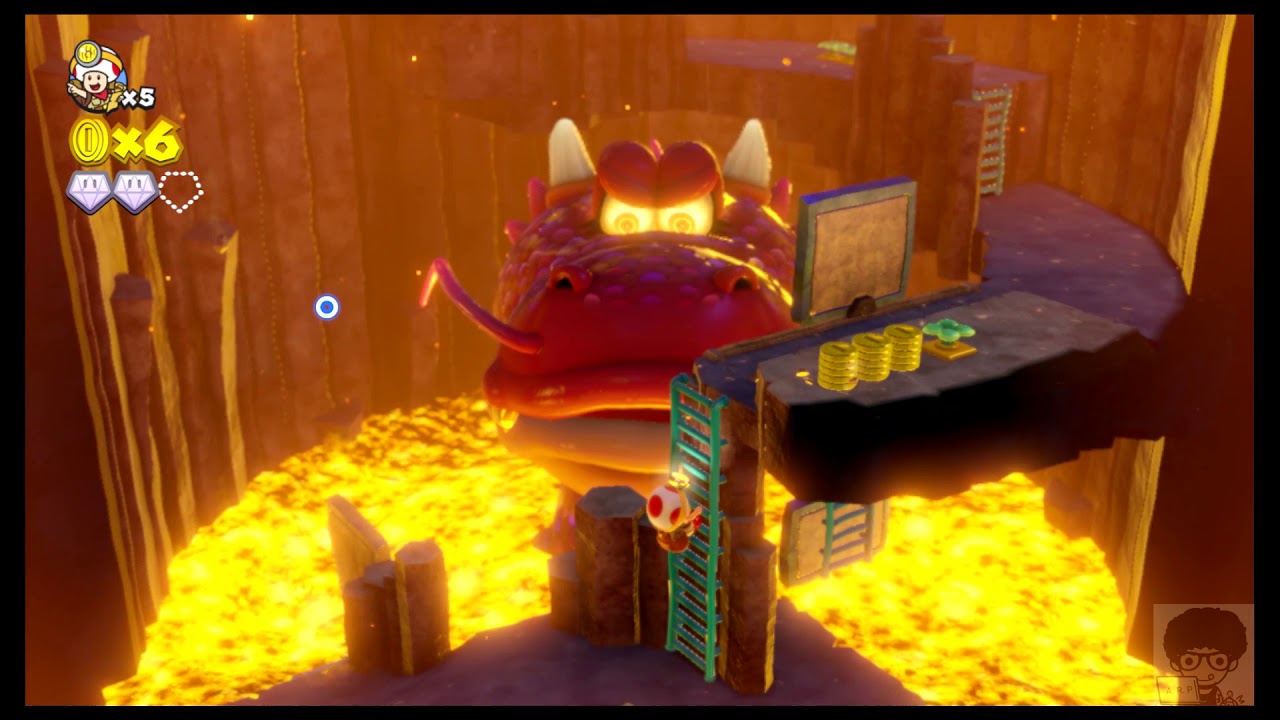 Captain Toad: Treasure Tracker - Part 10 - THE KING OF PYROPUFF PEAK ...