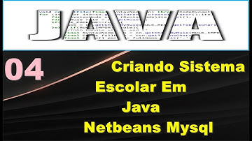 Cursos de programação - criando sistema escolar em java netbeans mysql  passo a passo - 04