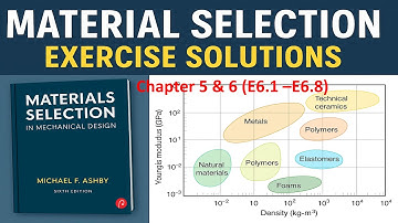 Material Selection in Mechanical Design | Solved Exercises 6.1 to 6.8: Chapter 5 & 6 #Materialindex
