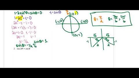 Solving Trig Equations with Double Angles