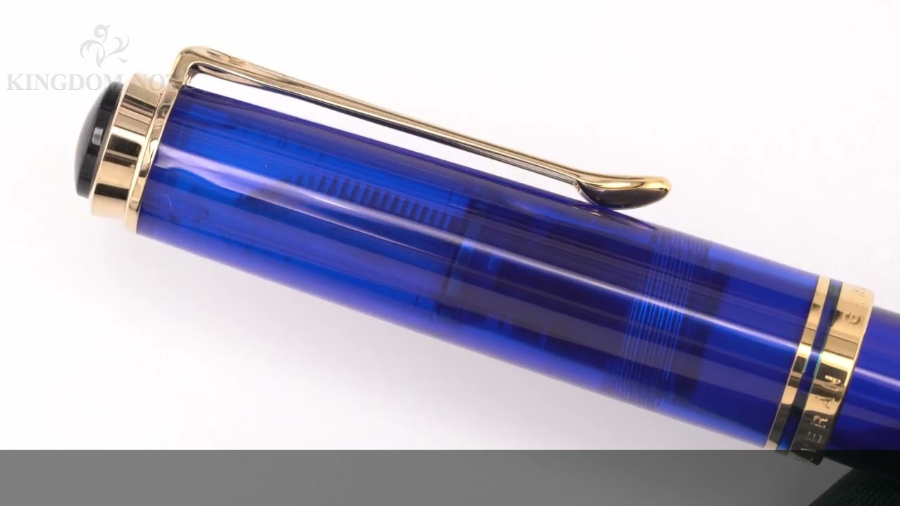 Pelikan ペリカン 万年筆 スーベレーン M600 マリーンブルー M - YouTube
