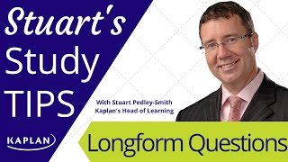Study Tips with Stuart 6: Longform Questions