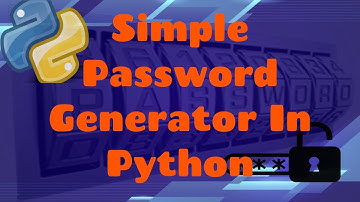 Simple Password Generator In Python