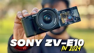 Sony ZV- E10 in 2024 | Worth Buying in 2024 | Best Budget Vlogging Camera | Long Term Review | Hindi