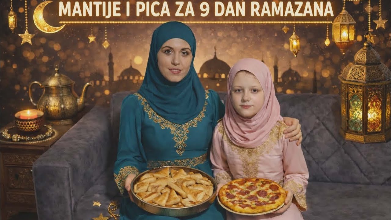 Iftar izazov: Mantije vs Pica sa kćerkom🍕🍕🍕 ❤️ | 9. dan Ramazana♥️♥️♥️